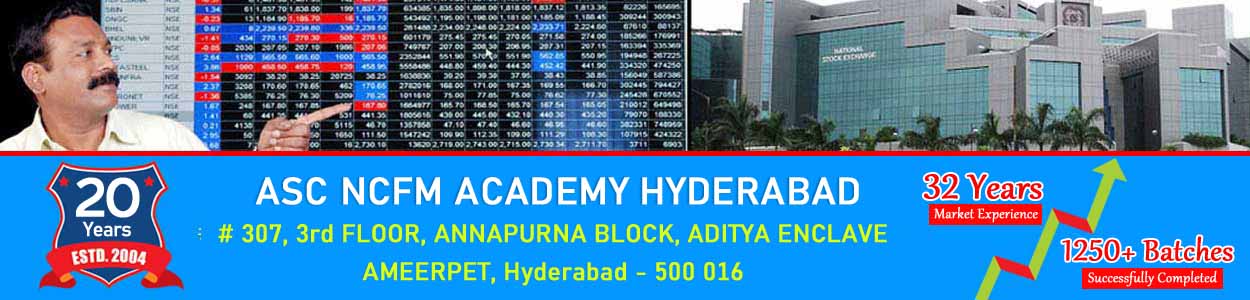 a s Chakravarthy NCFM Academy Hyderabad, Stock Market Training in Telugu