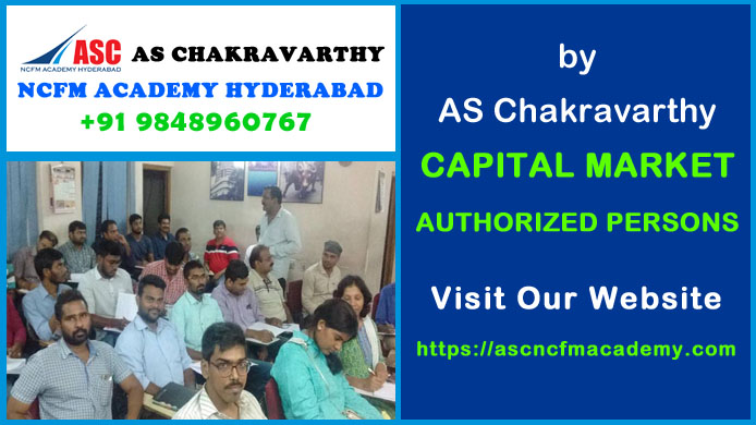 ASC NCFM Academy Hyderabad For Stock Market Courses : Capital Market Authorized Persons. Best Stock Market Technical Analysis Training Institute in Hyderabad