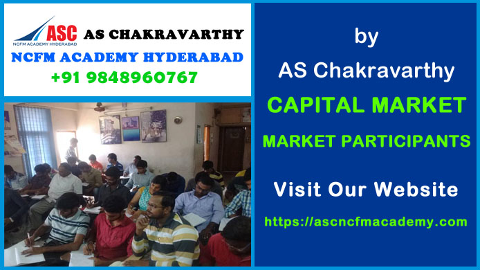 ASC NCFM Academy Hyderabad For Stock Market Courses : Capital Market Segments and Their Products. Best Stock Market Technical Analysis Training Institute in Hyderabad